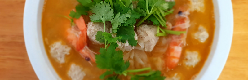 青虾萝卜汆丸子