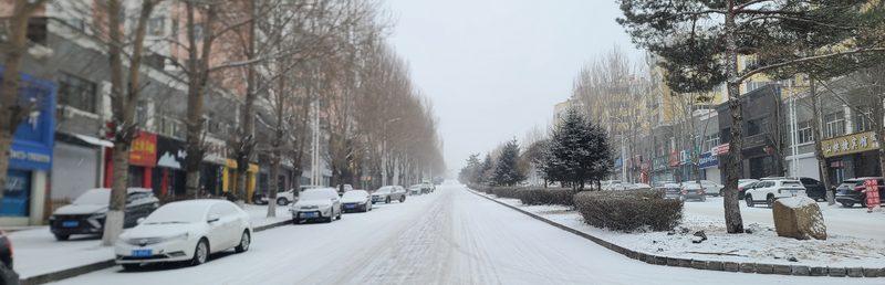 绥芬河冬季街景